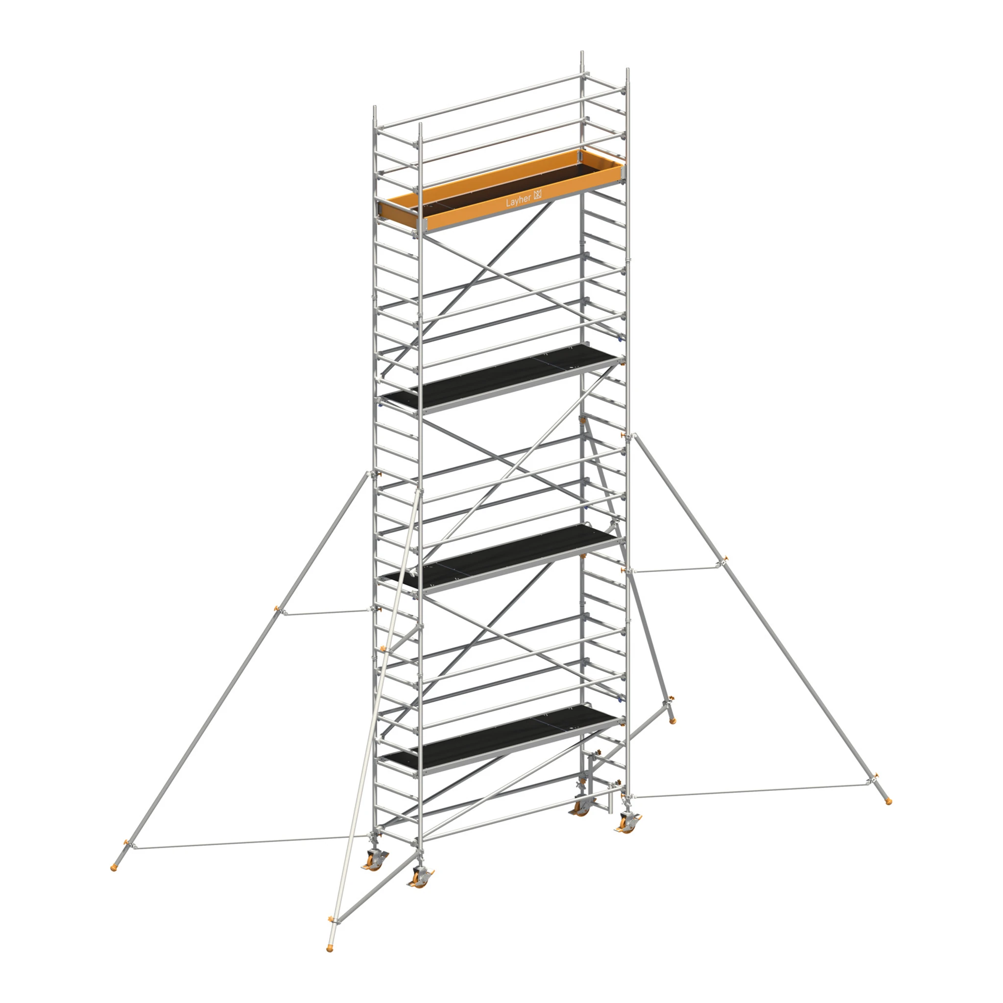 LAYHER | Fahrgerüst | Uni Standard P2 mit Gerüststützen - 5 m