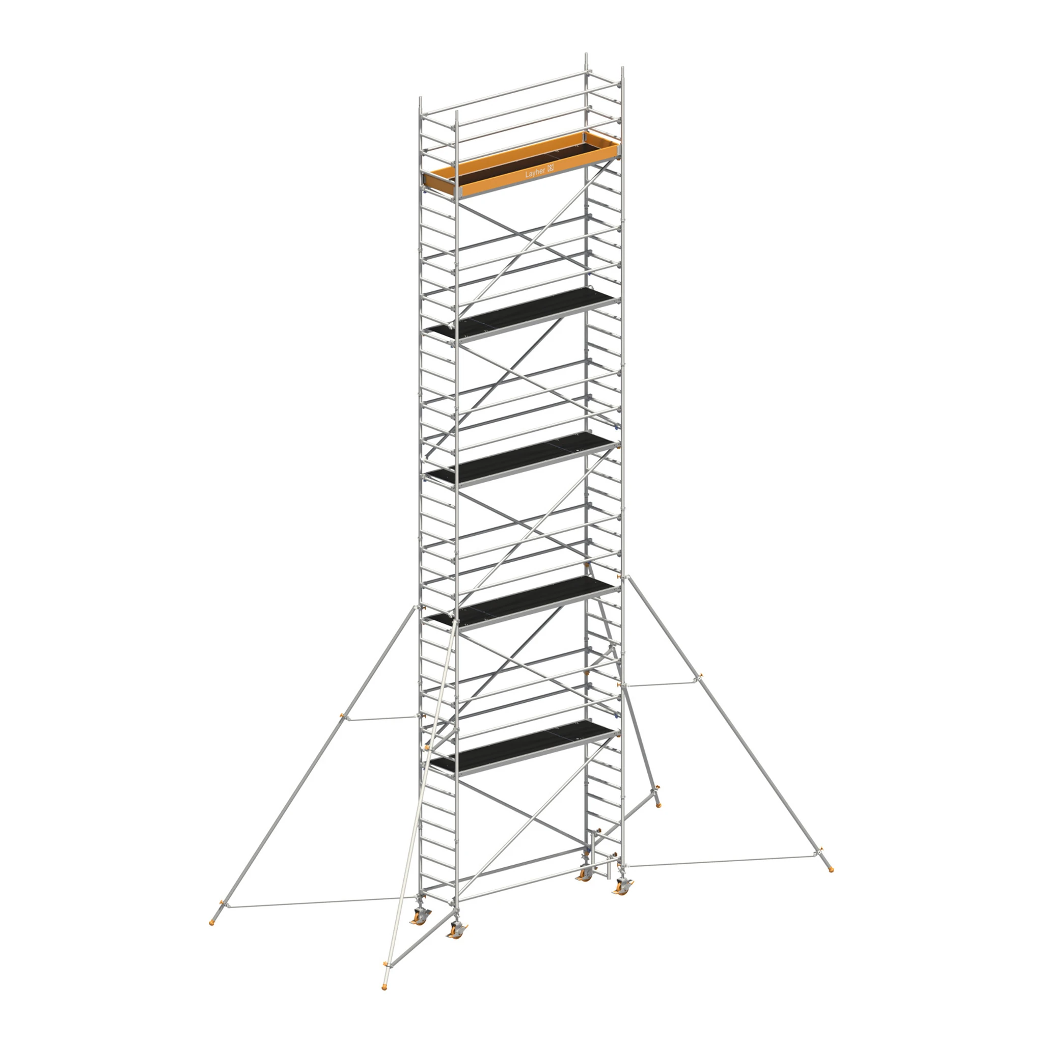 LAYHER | Fahrgerüst | Uni Standard P2 mit Gerüststützen - 5 m