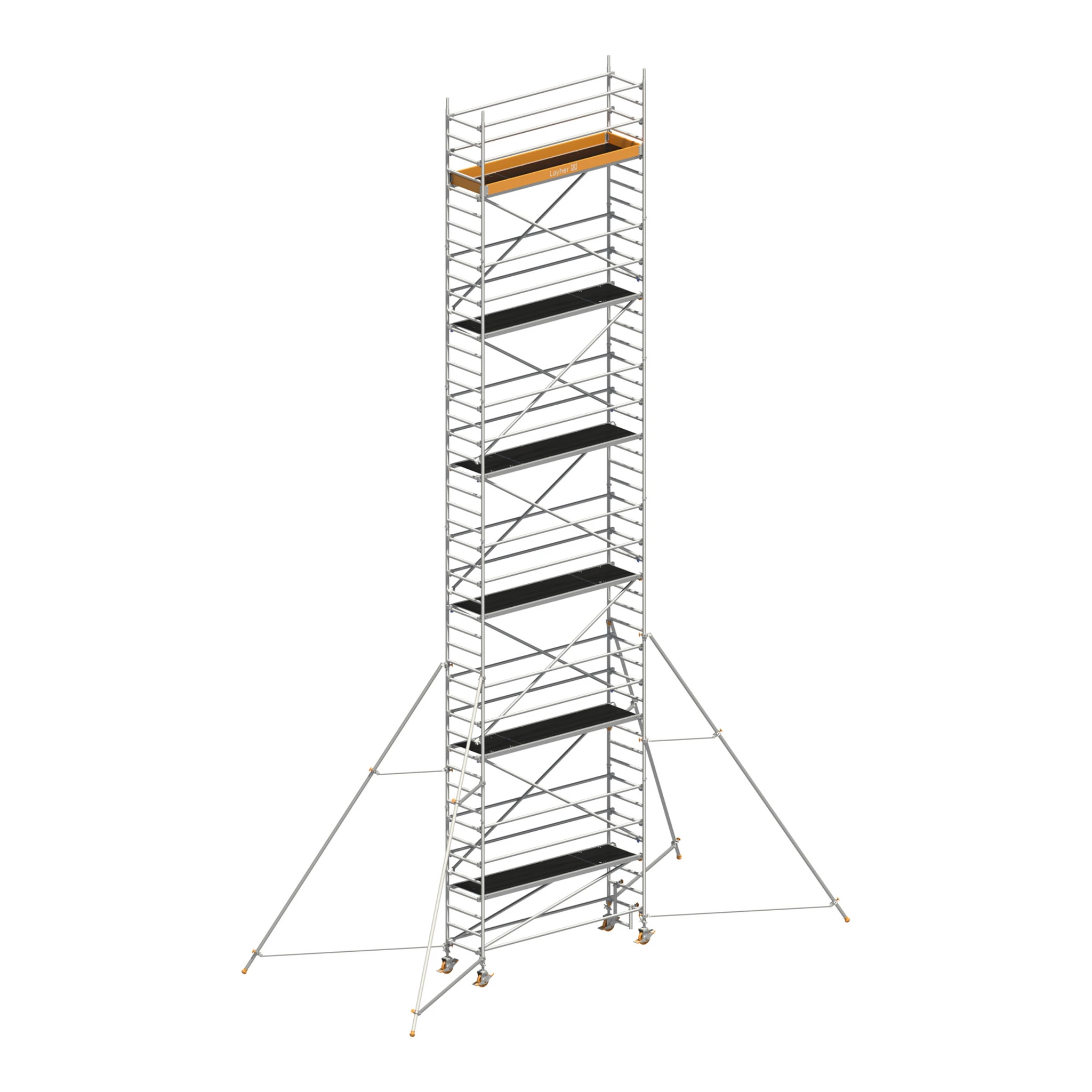 LAYHER | Fahrgerüst | Uni Standard P2 mit Gerüststützen - 5 m