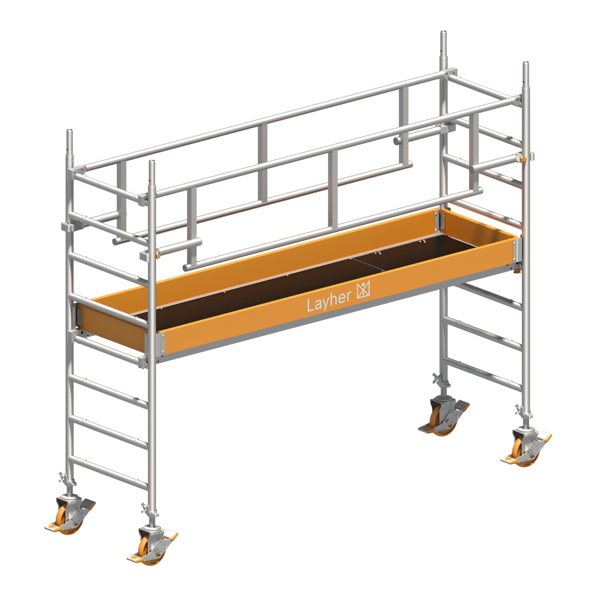 LAYHER | Fahrgerüst | Uni Standard P2 SAFETY PLUS mit Doppelgeländer