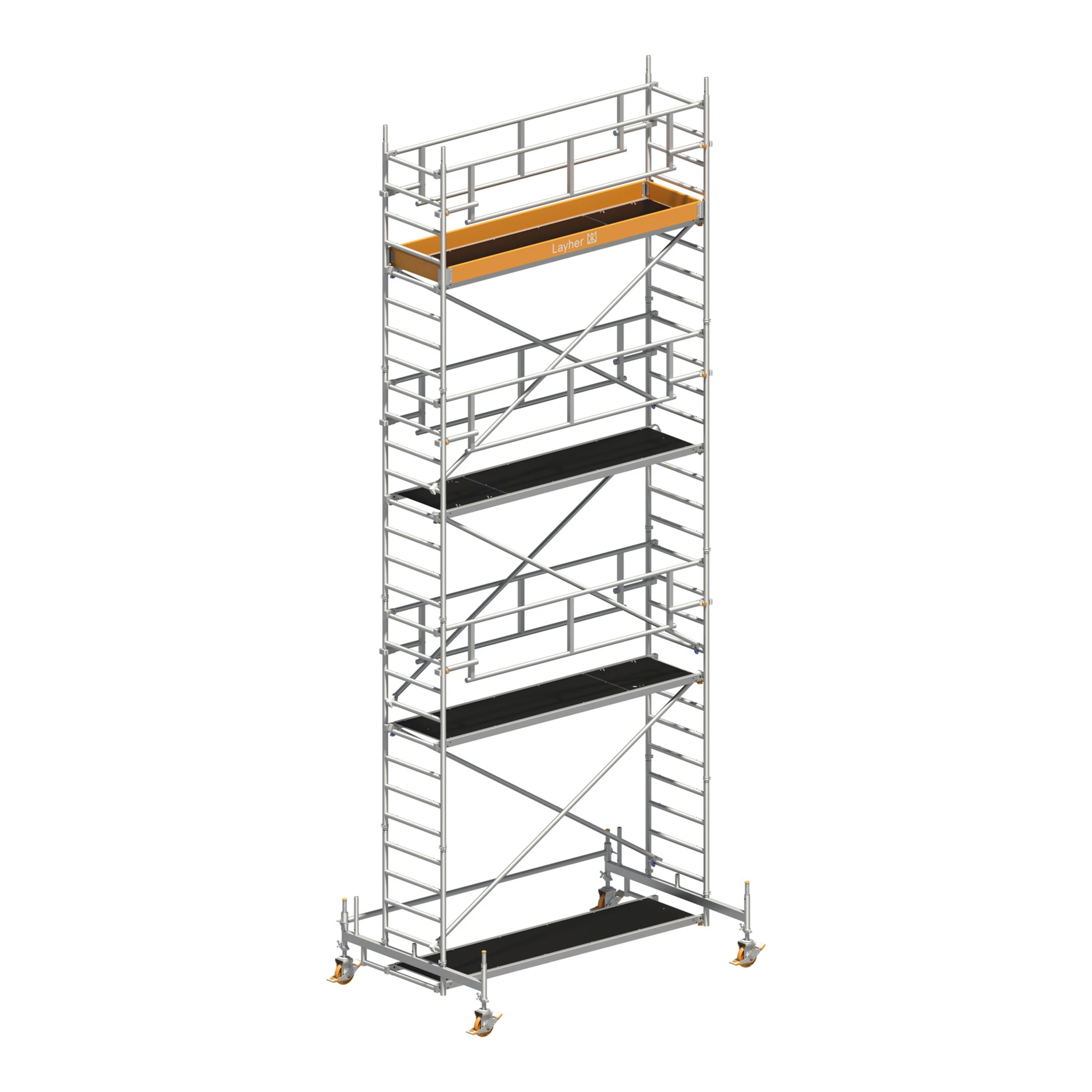 LAYHER | Fahrgerüst | Uni Standard P2 SAFETY PLUS mit Doppelgeländer