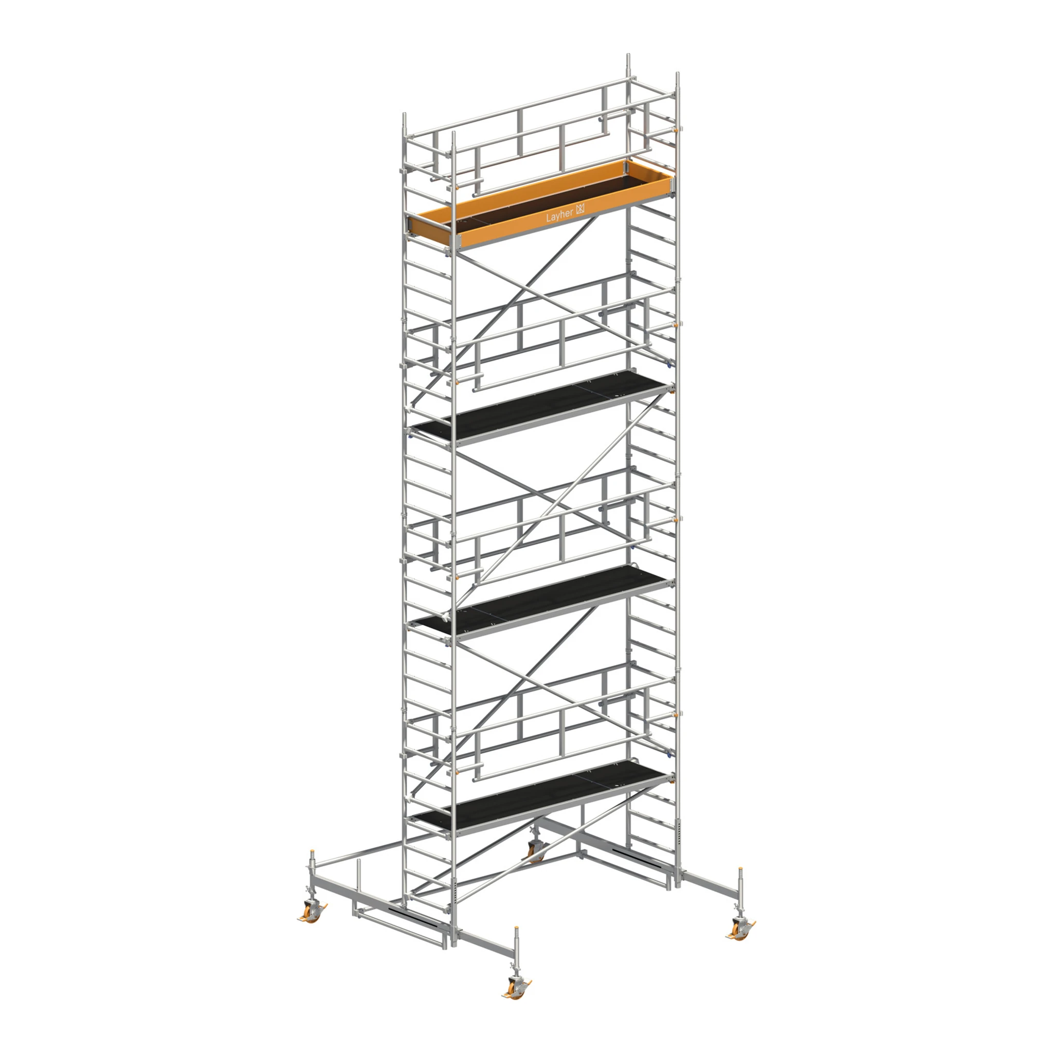 LAYHER | Fahrgerüst | Uni Standard P2 SAFETY PLUS mit Doppelgeländer