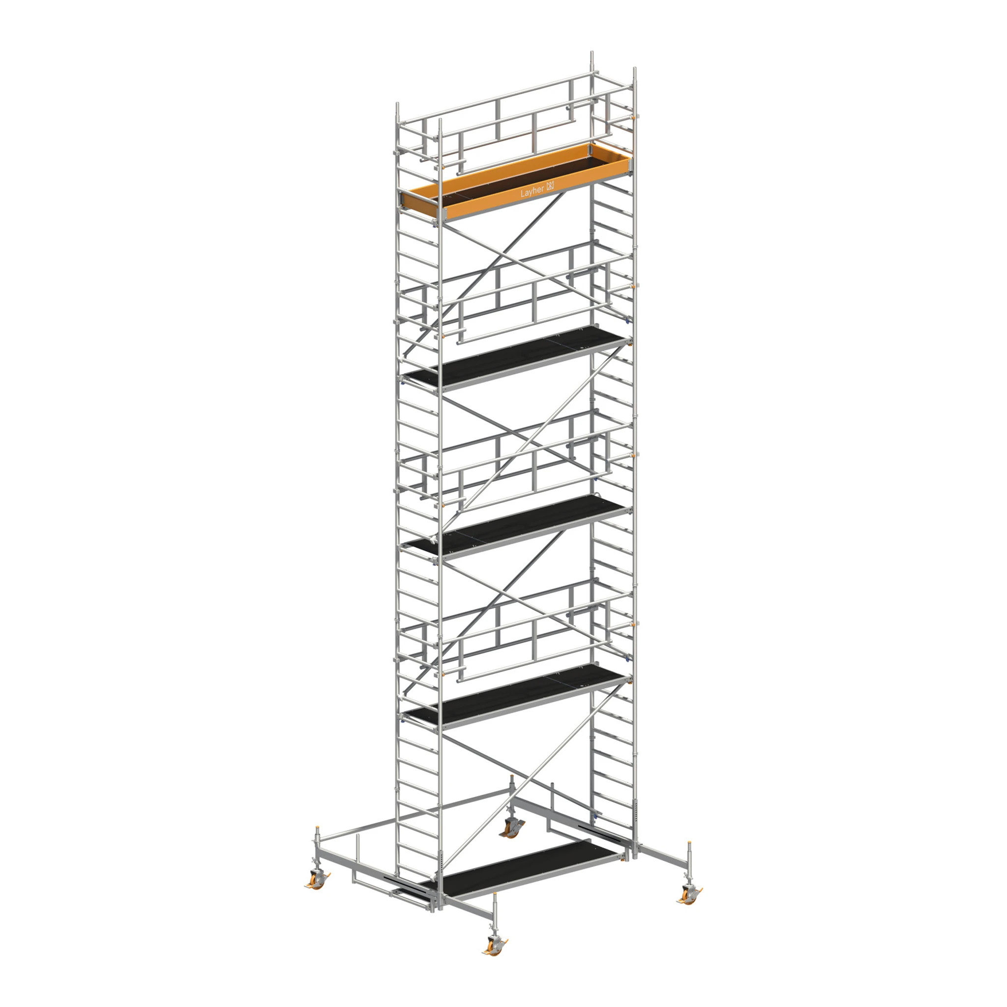 LAYHER | Fahrgerüst | Uni Standard P2 SAFETY PLUS mit Doppelgeländer
