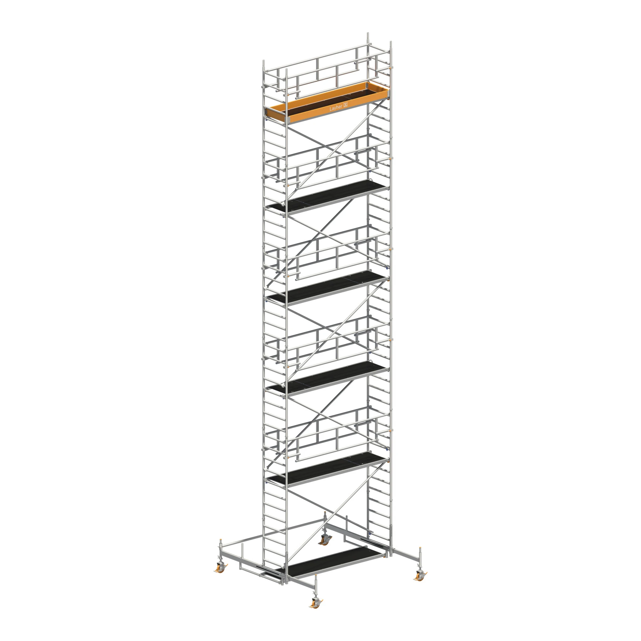 LAYHER | Fahrgerüst | Uni Standard P2 SAFETY PLUS mit Doppelgeländer