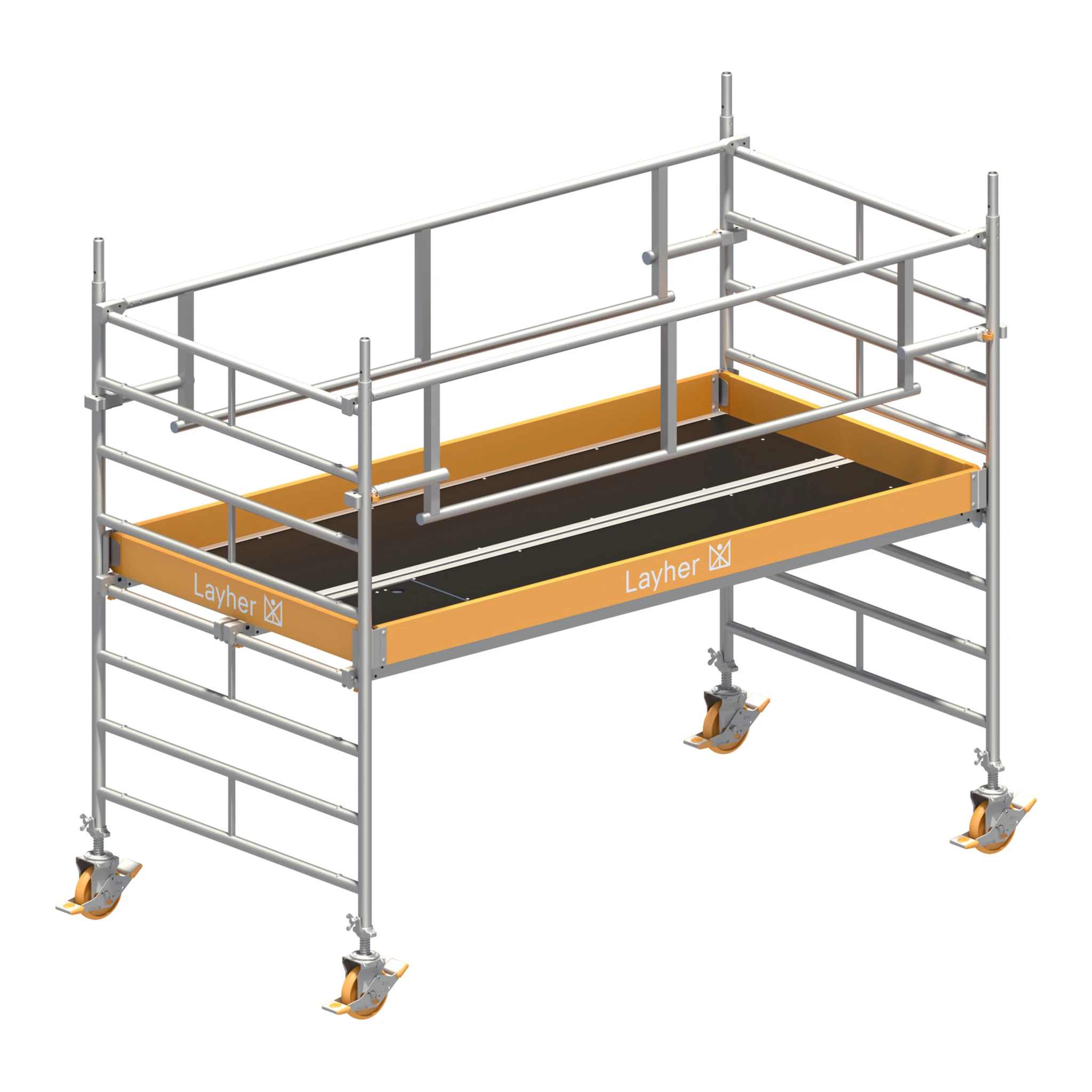 LAYHER | Fahrgerüst | Uni Breit P2 SAFETY PLUS mit Doppelgeländer