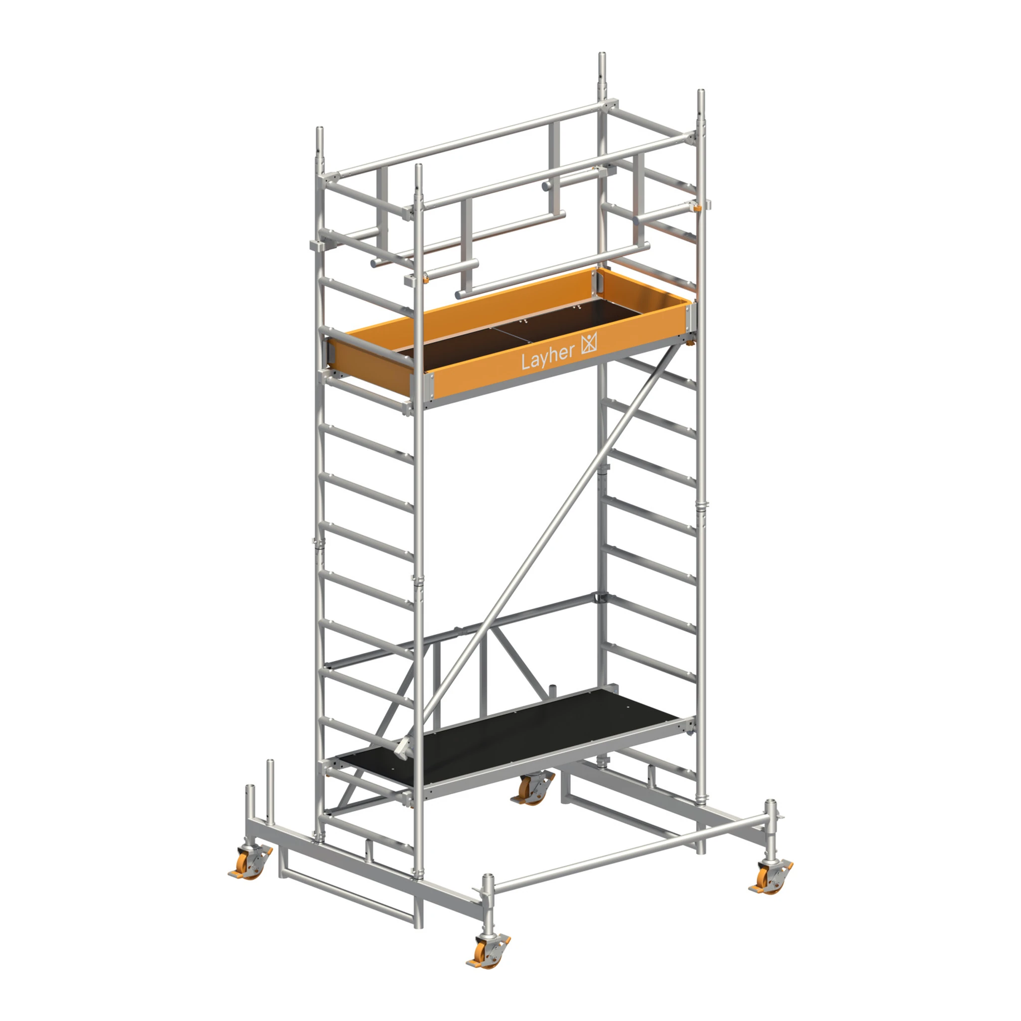 LAYHER | Fahrgerüst | Zifa P2 SAFETY PLUS mit Doppelgeländer
