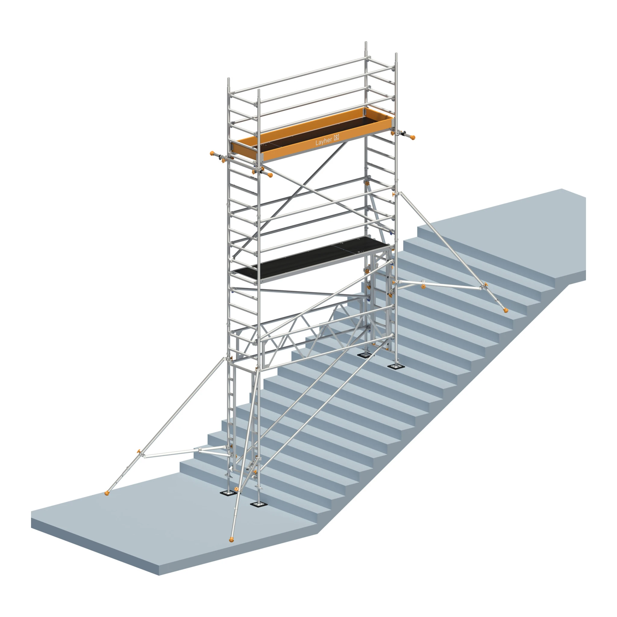 LAYHER | Fahrgerüst | Uni Standard P2 mit Treppen-Kit