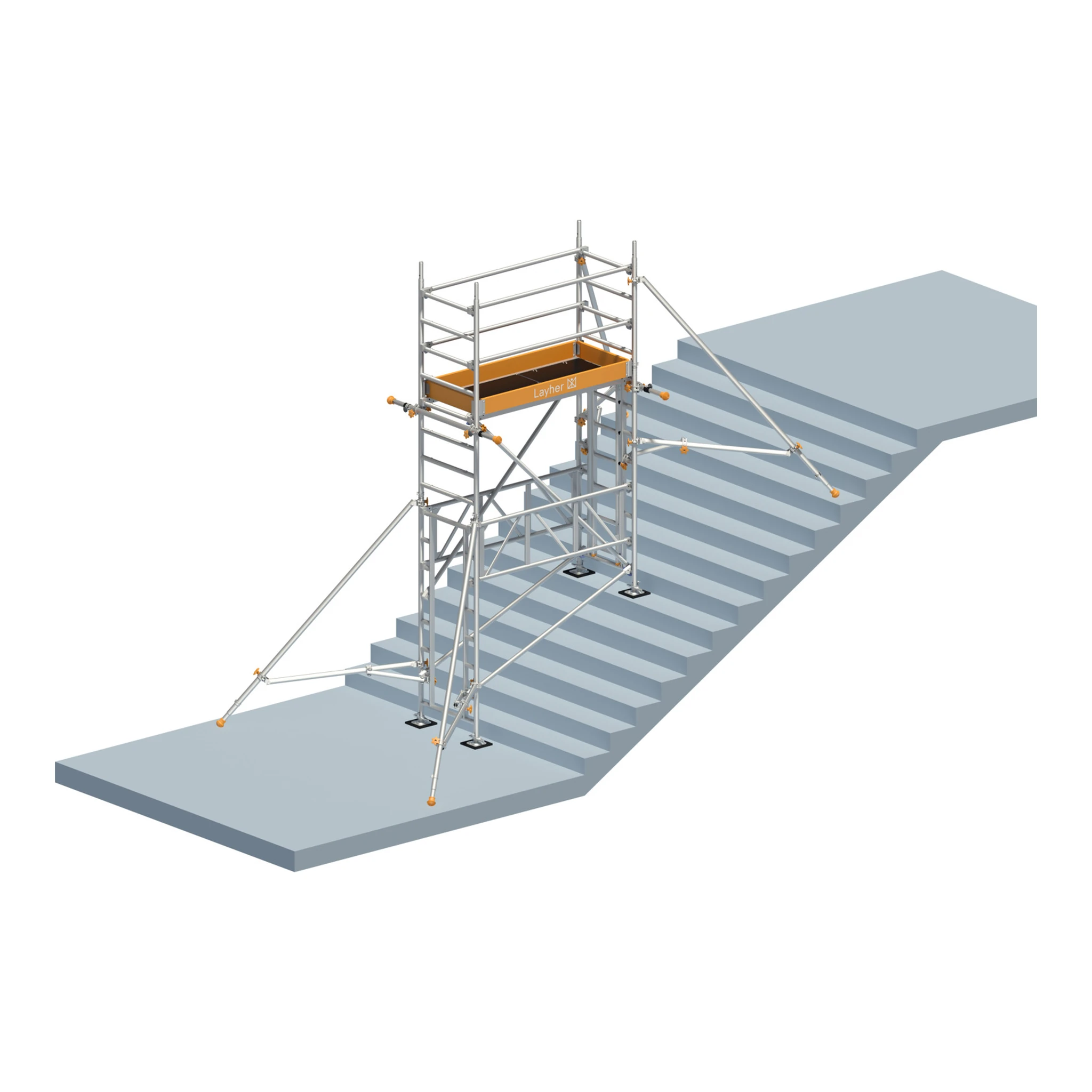 LAYHER | Fahrgerüst | Uni Leicht P2 mit Treppen-Kit