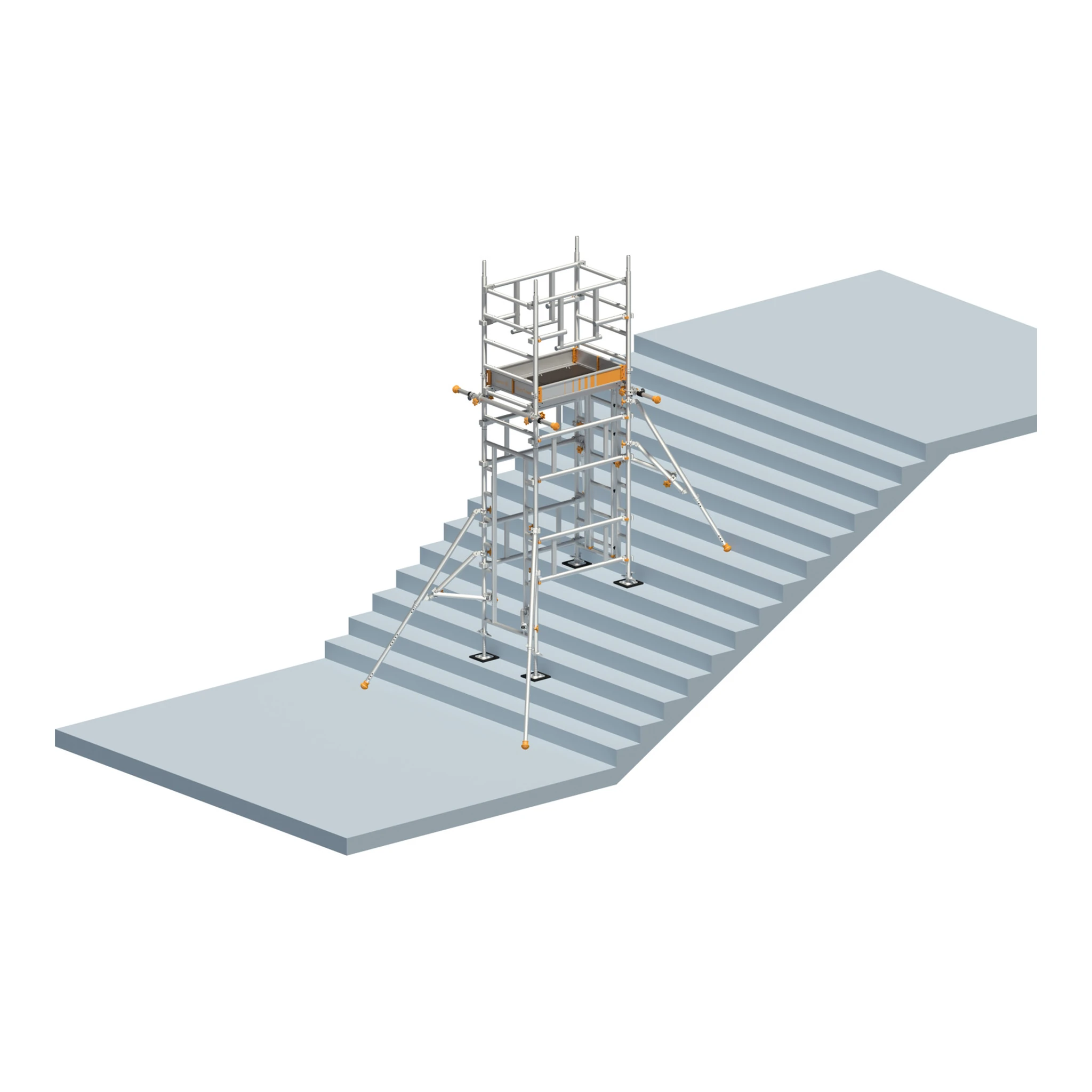 LAYHER | Fahrgerüst | SoloTower P2 SAFETYPLUS mit Treppen-Kit
