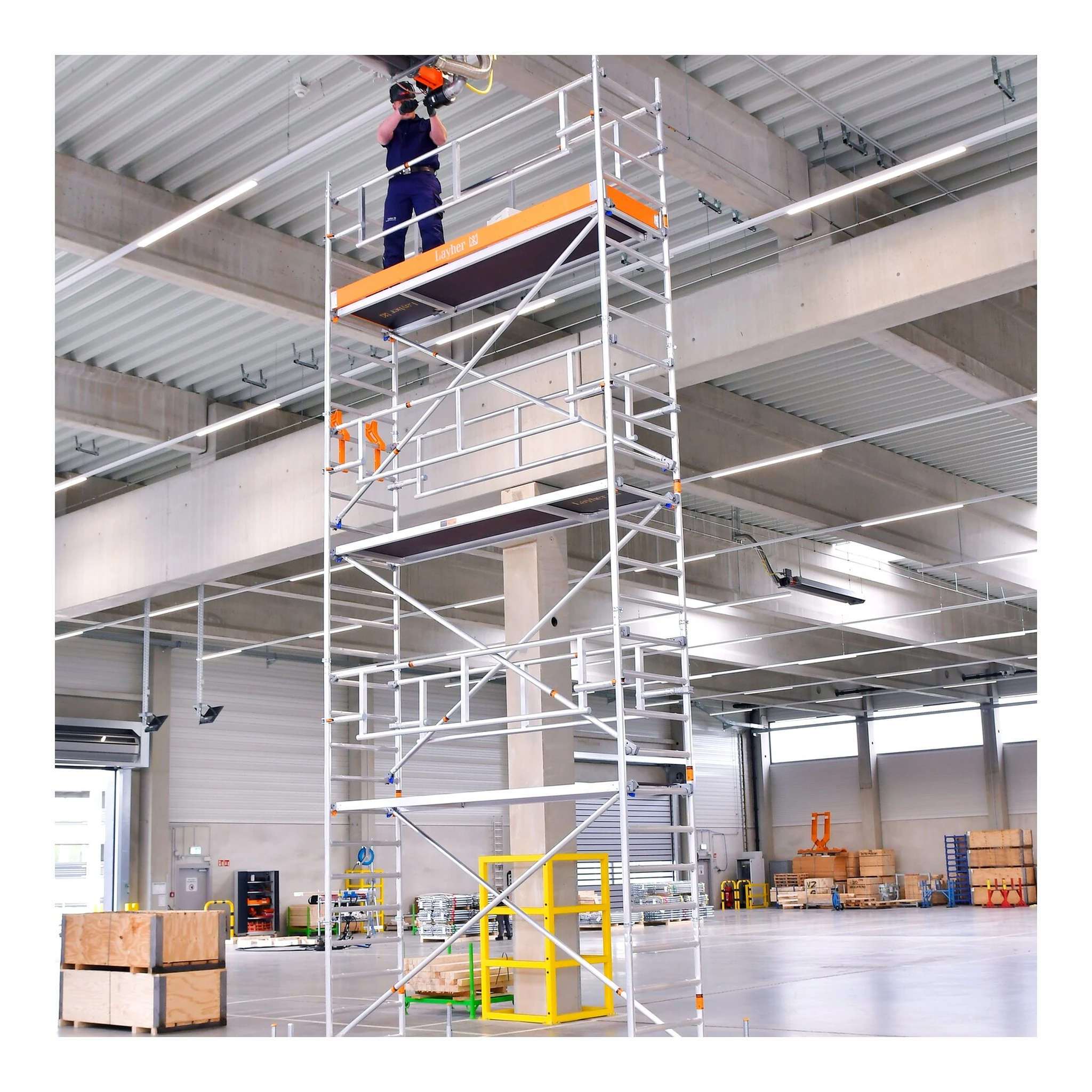 LAYHER | Fahrgerüst | Uni Standard P2 SAFETY PLUS mit Doppelgeländer – Bild 4