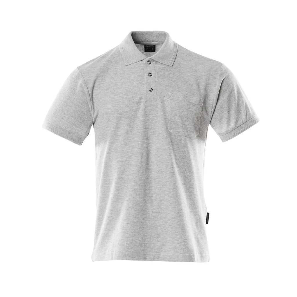 MASCOT® | Polo-Shirt mit Brusttasche CROSSOVER | 4XL | Grau-meliert