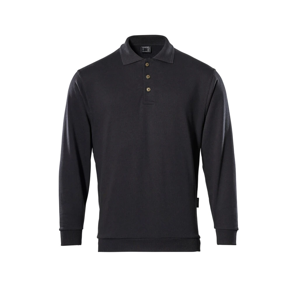 MASCOT® | Polo-Sweatshirt CROSSOVER | L | Schwarz