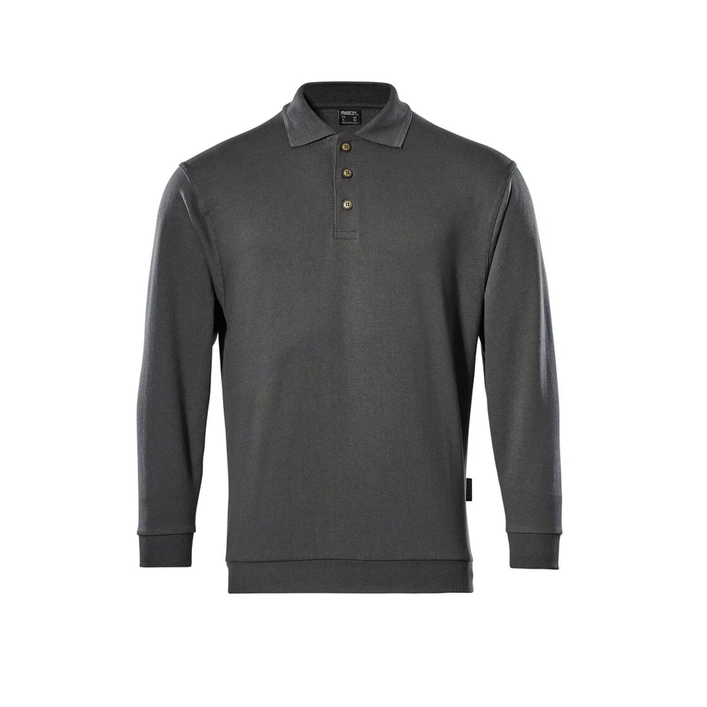 MASCOT® | Polo-Sweatshirt CROSSOVER | L | Dunkelanthrazit