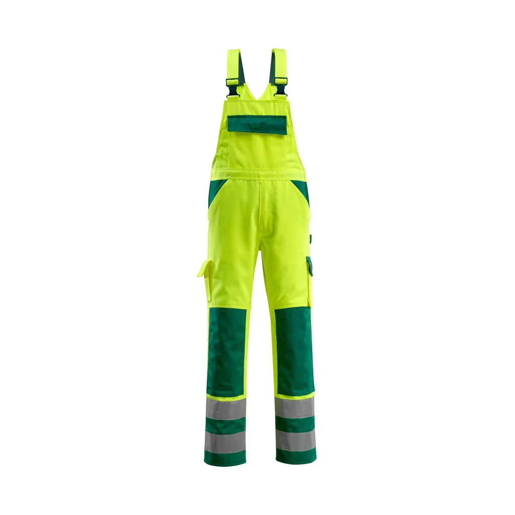 MASCOT® | Latzhose mit Knietaschen SAFE COMPETE | 90C60 | Hi-vis Gelb/Grün