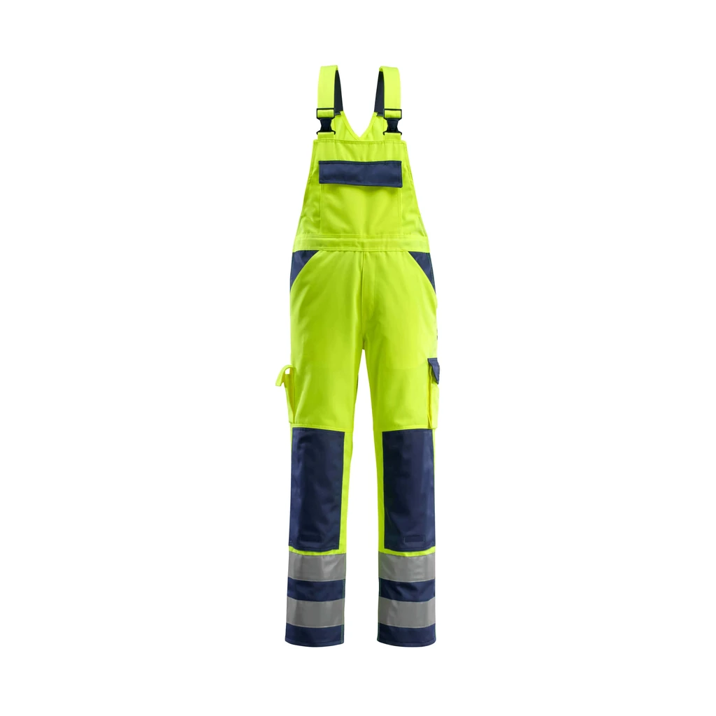 MASCOT® | Latzhose mit Knietaschen SAFE COMPETE | 90C60 | Hi-vis Gelb/Marine