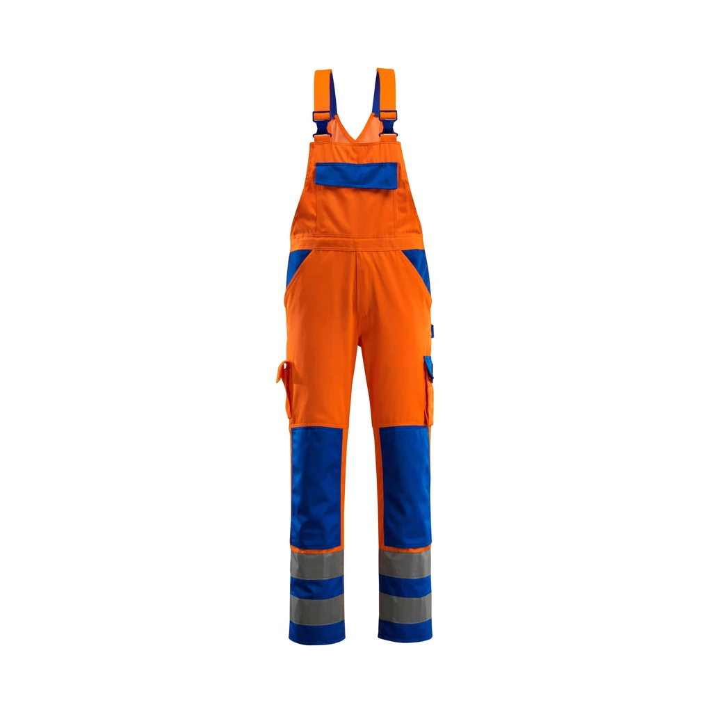 MASCOT® | Latzhose mit Knietaschen SAFE COMPETE | 90C60 | Hi-vis Orange/Kornblau