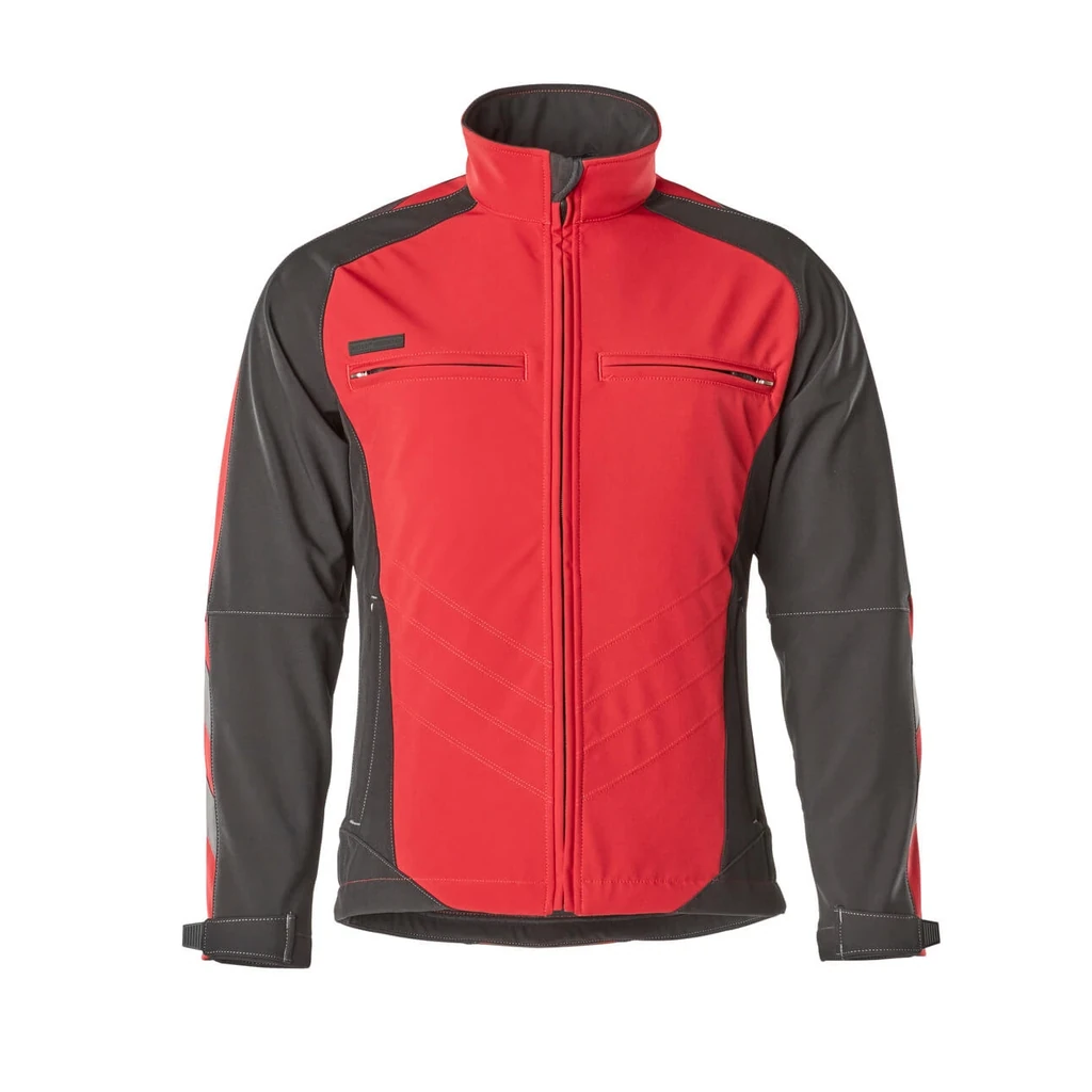 MASCOT® | Softshell Jacke UNIQUE | 2XL | Rot/Schwarz