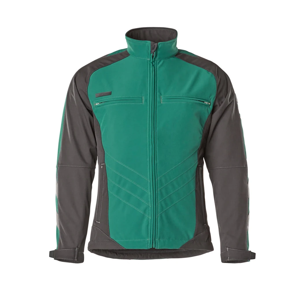 MASCOT® | Softshell Jacke UNIQUE | 2XL | Grün/Schwarz