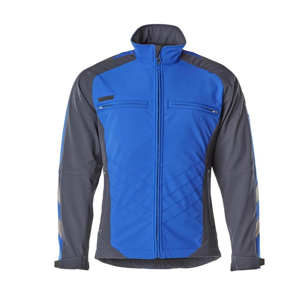 MASCOT® | Softshell Jacke UNIQUE | 2XL | Kornblau/Schwarzblau