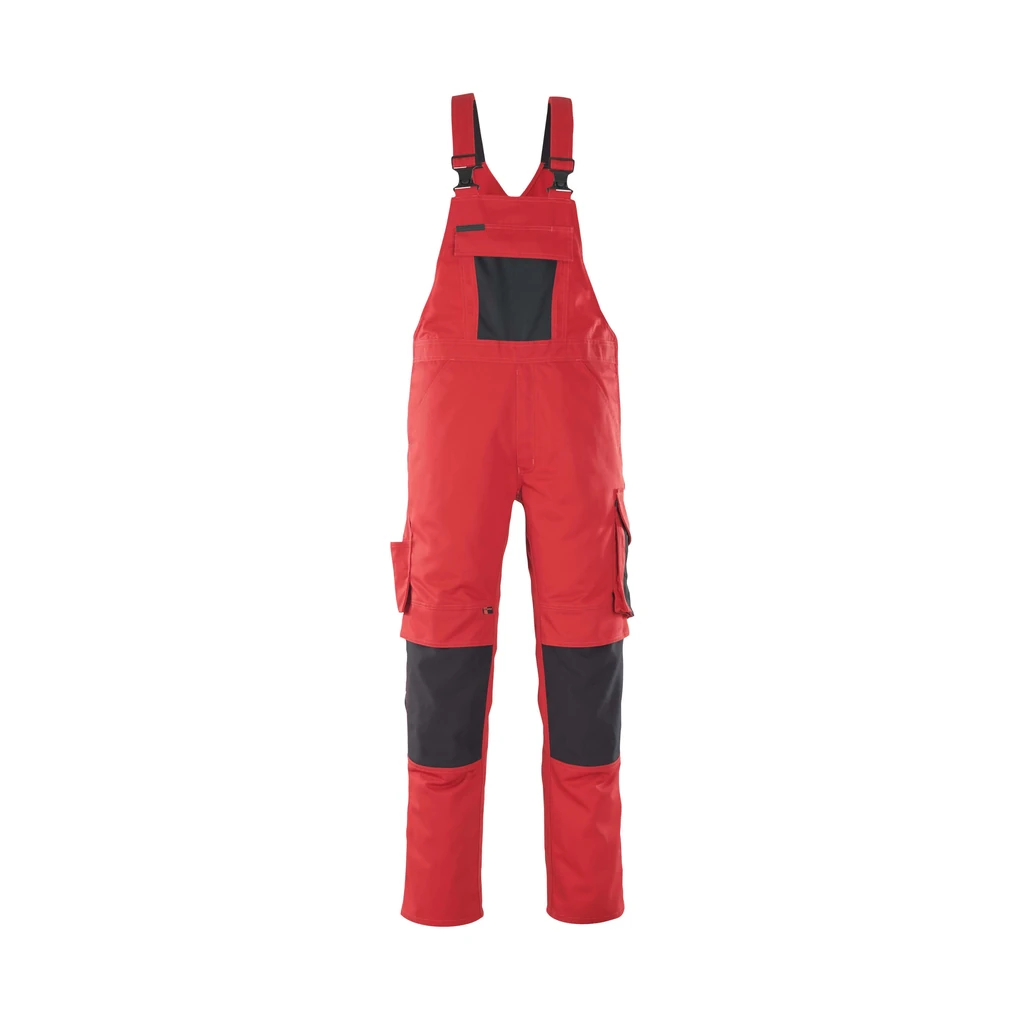MASCOT® | Latzhose mit Knietaschen UNIQUE | 90C46 | Rot/Schwarz