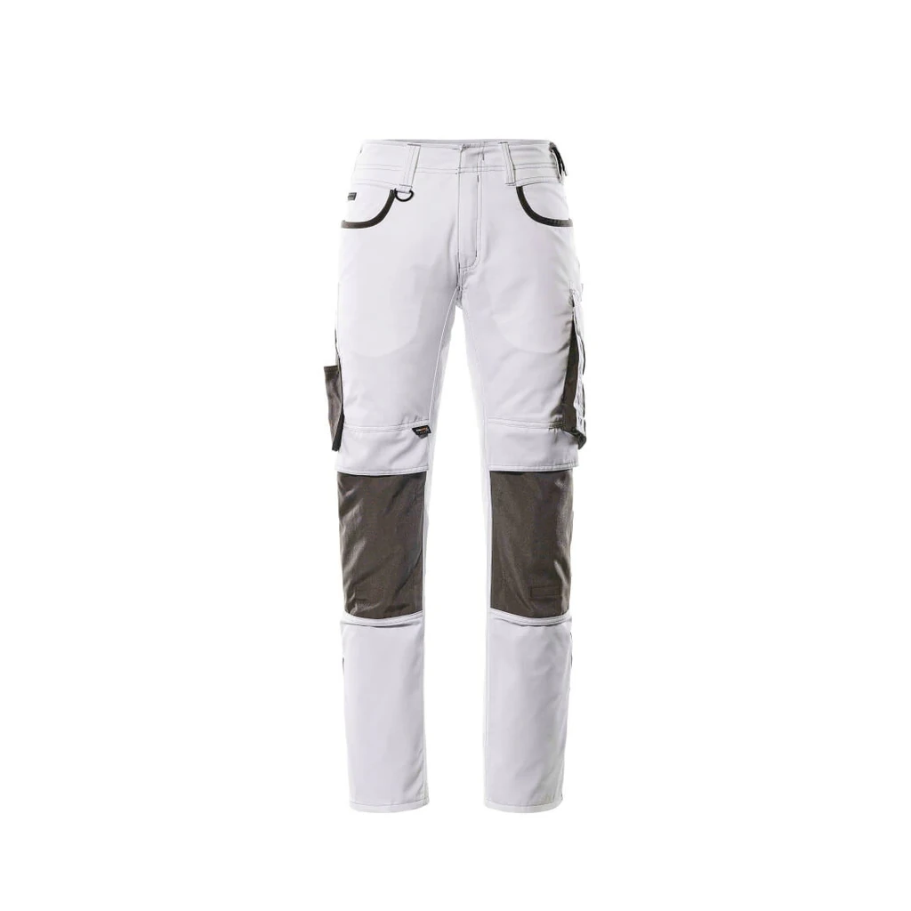 MASCOT® | Hose mit Knietaschen UNIQUE | 76C46 | Weiß/Dunkelanthrazit