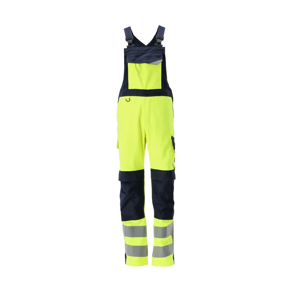 MASCOT® | Latzhose mit Knietaschen MULTISAFE | 76C46 | Hi-vis Gelb/Schwarzblau
