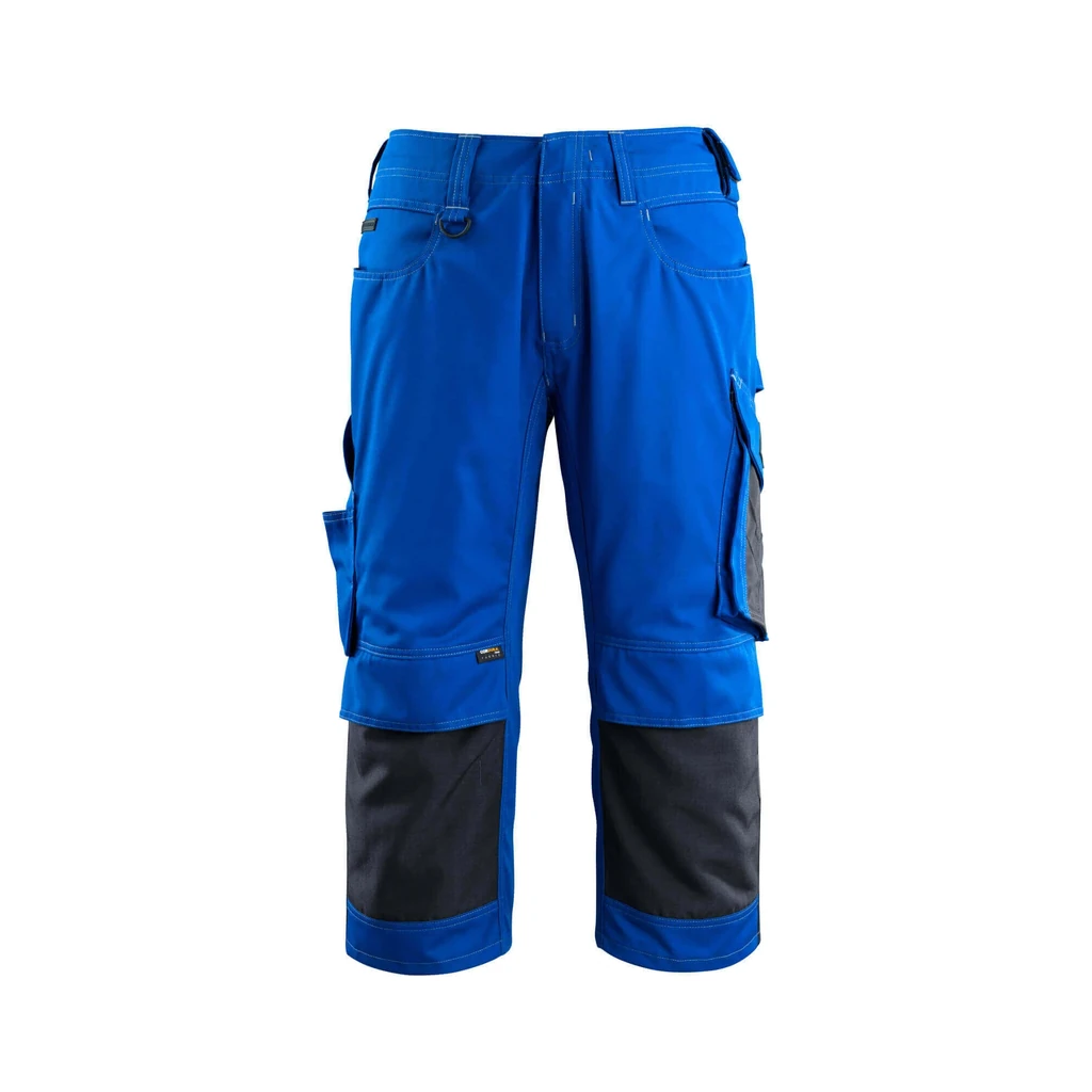 MASCOT® | Dreiviertel-Hose mit Knietaschen UNIQUE | C44 | Kornblau/Schwarzblau