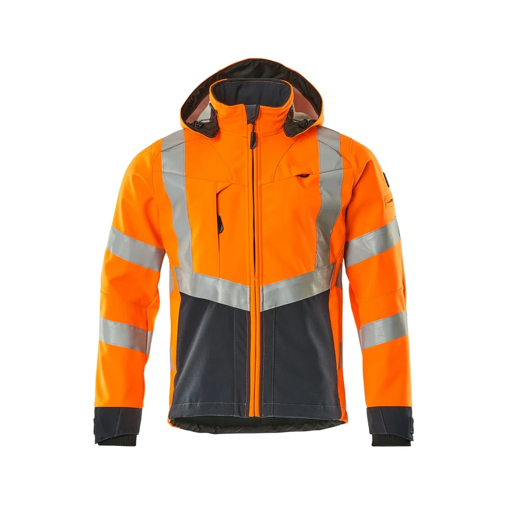 MASCOT® | Softshell Jacke SAFE SUPREME | 2XL | Hi-vis Orange/Schwarzblau