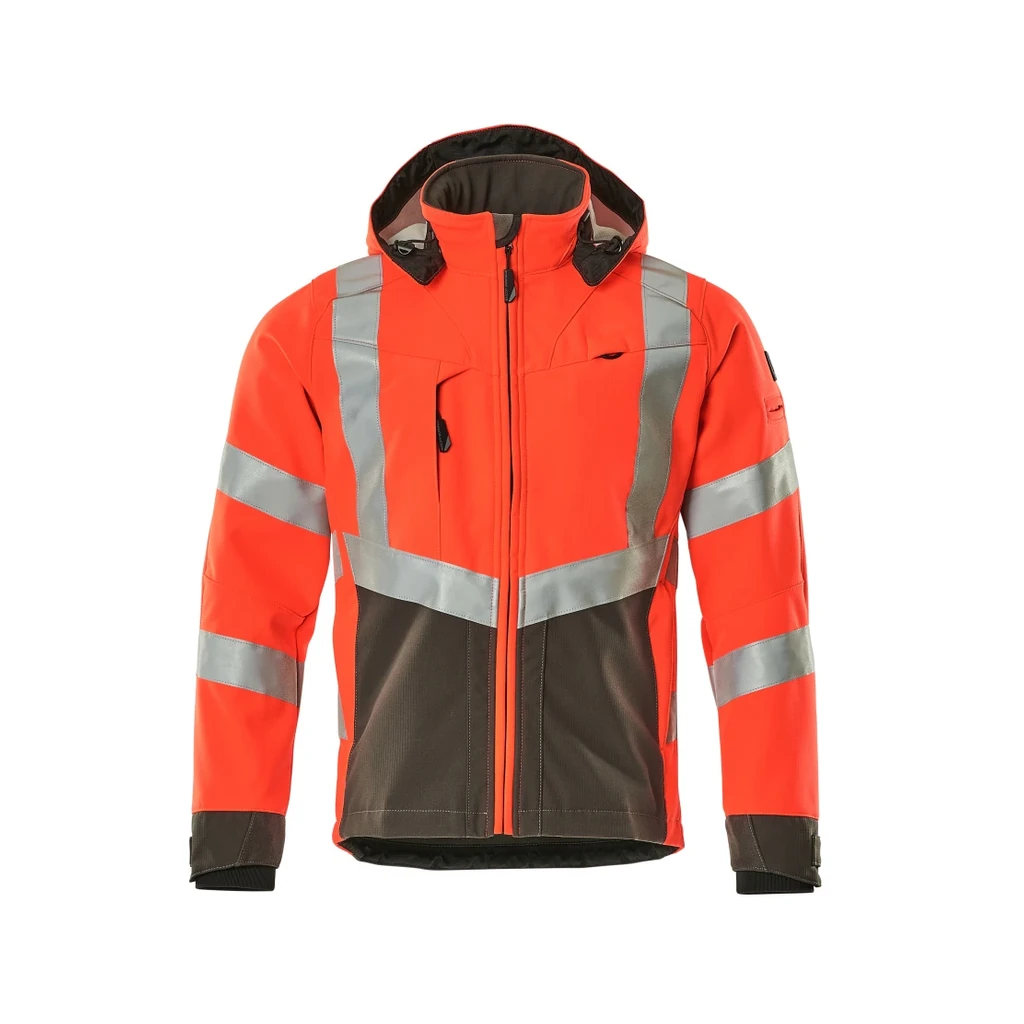 MASCOT® | Softshell Jacke SAFE SUPREME | XL | Hi-vis Rot/Dunkelanthrazit