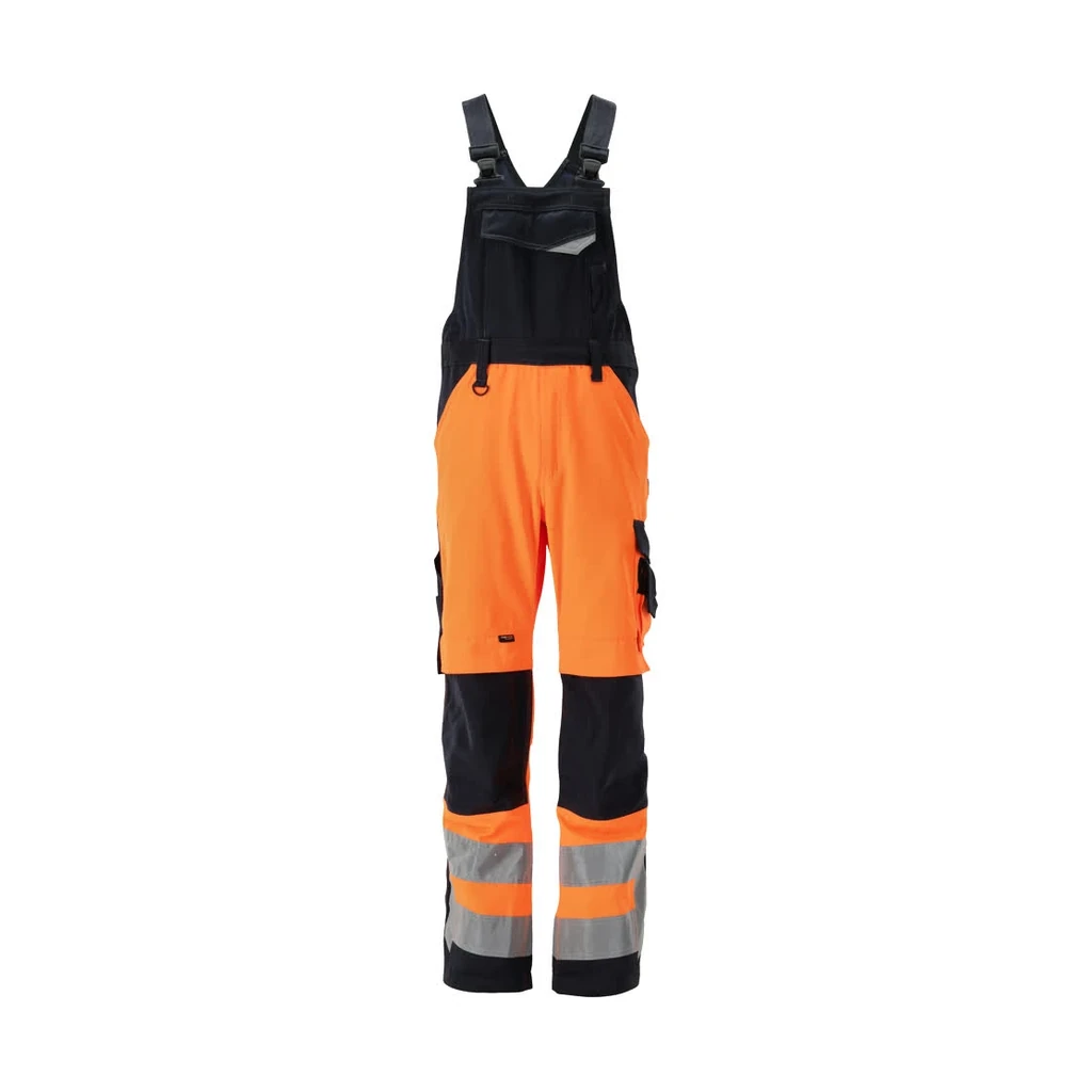 MASCOT® | Latzhose mit Knietaschen SAFE SUPREME | 90C60 | Hi-vis Orange/Schwarzblau