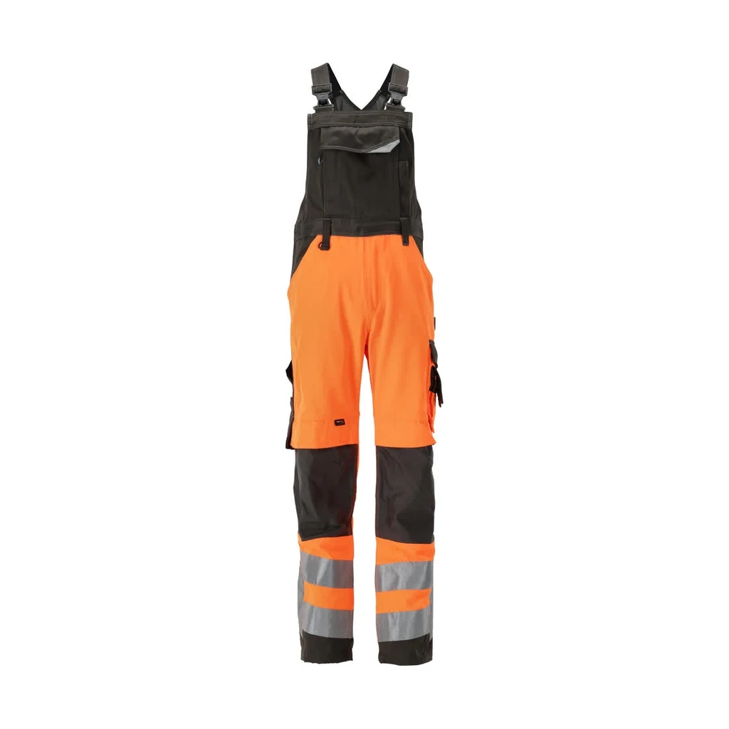 MASCOT® | Latzhose mit Knietaschen SAFE SUPREME | 90C60 | Hi-vis Orange/Dunkelanthrazit