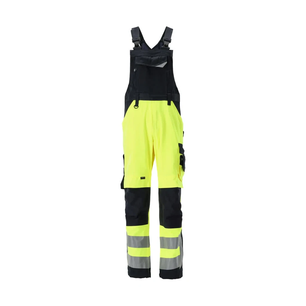 MASCOT® | Latzhose mit Knietaschen SAFE SUPREME | 90C60 | Hi-vis Gelb/Schwarzblau