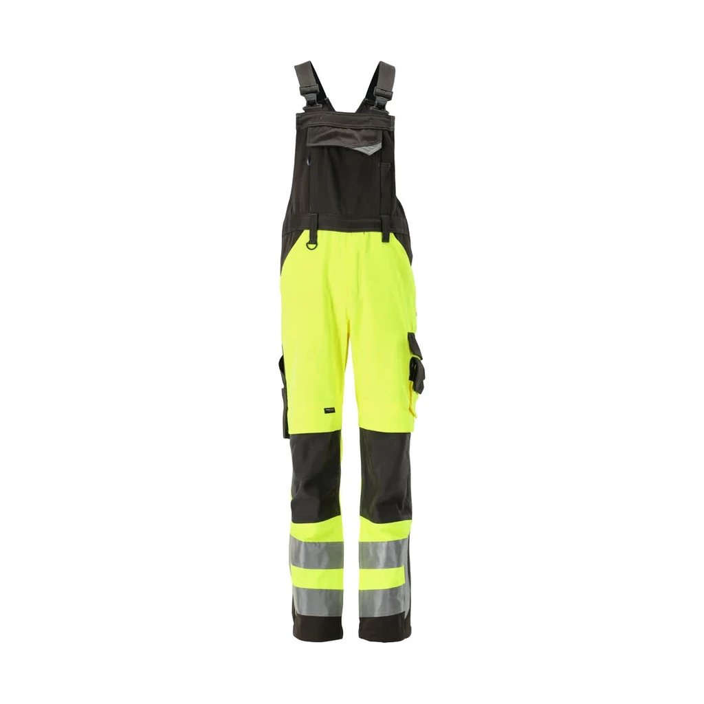 MASCOT® | Latzhose mit Knietaschen SAFE SUPREME | 90C60 | Hi-vis Gelb/Dunkelanthrazit