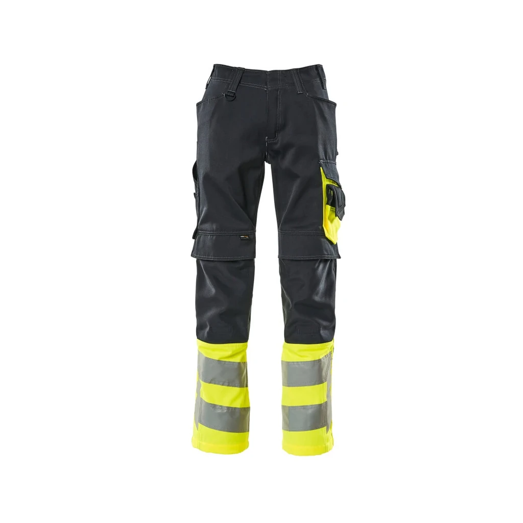 MASCOT® | Hose mit Knietaschen SAFE SUPREME | 76C46 | Schwarzblau/Hi-vis Gelb