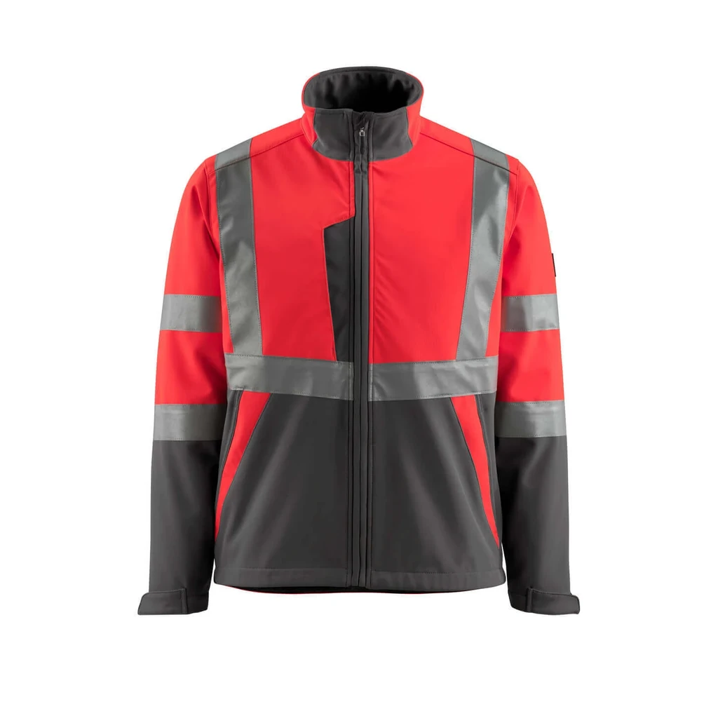 MASCOT® | Softshell Jacke SAFE LIGHT | 2XL | Hi-vis Rot/Dunkelanthrazit