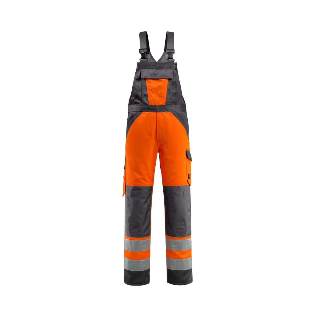 MASCOT® | Latzhose mit Knietaschen SAFE LIGHT | 90C62 | Hi-vis Orange/Dunkelanthrazit