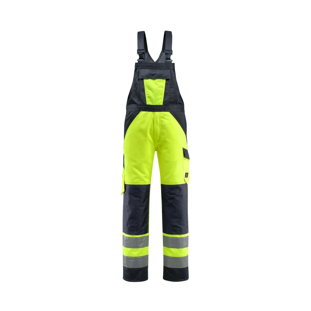 MASCOT® | Latzhose mit Knietaschen SAFE LIGHT | 76C46 | Hi-vis Gelb/Schwarzblau