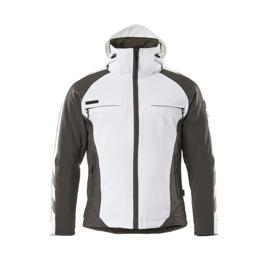 MASCOT® | Winterjacke UNIQUE | M | Weiß/Dunkelanthrazit