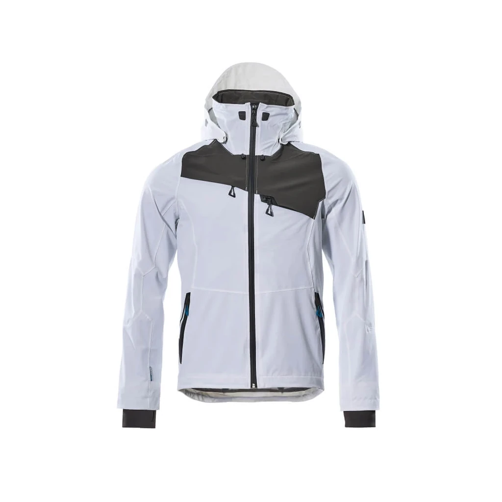 MASCOT® | Hard Shell Jacke ADVANCED | M | Weiß/Dunkelanthrazit