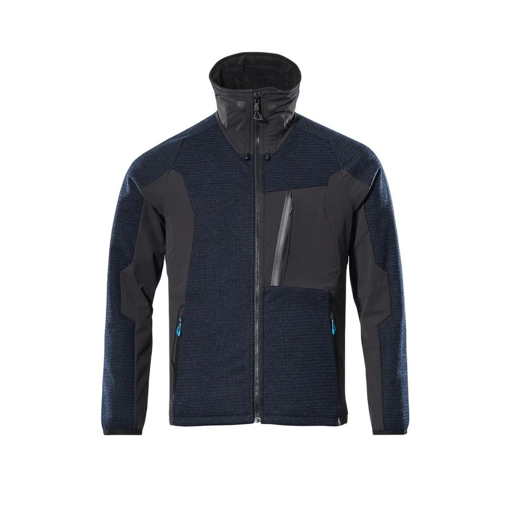 MASCOT® | Strickjacke mit Reißverschluss ADVANCED | 2XL | Schwarzblau/Schwarz