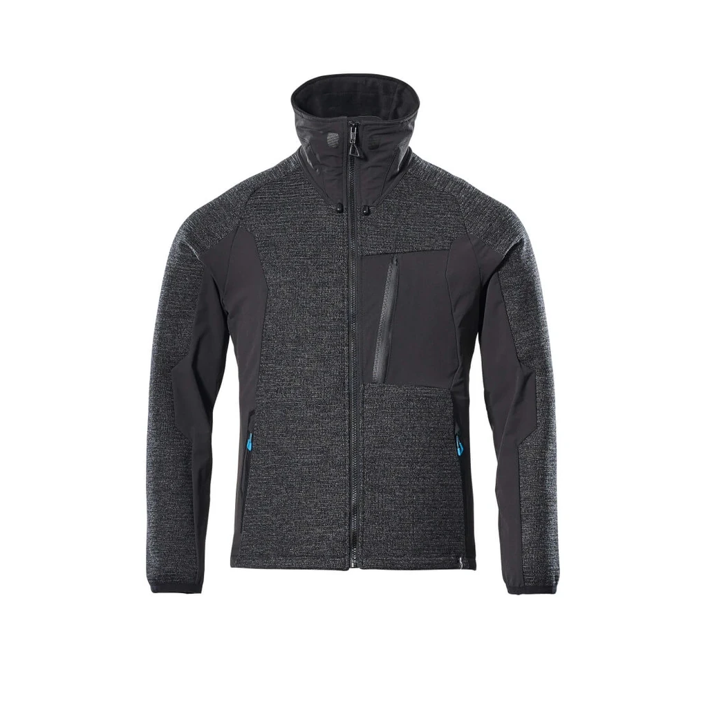 MASCOT® | Strickjacke mit Reißverschluss ADVANCED | 2XL | Schwarz