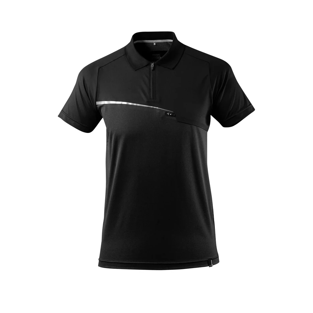 MASCOT® | Polo-Shirt mit Brusttasche ADVANCED | 2XL | Schwarz