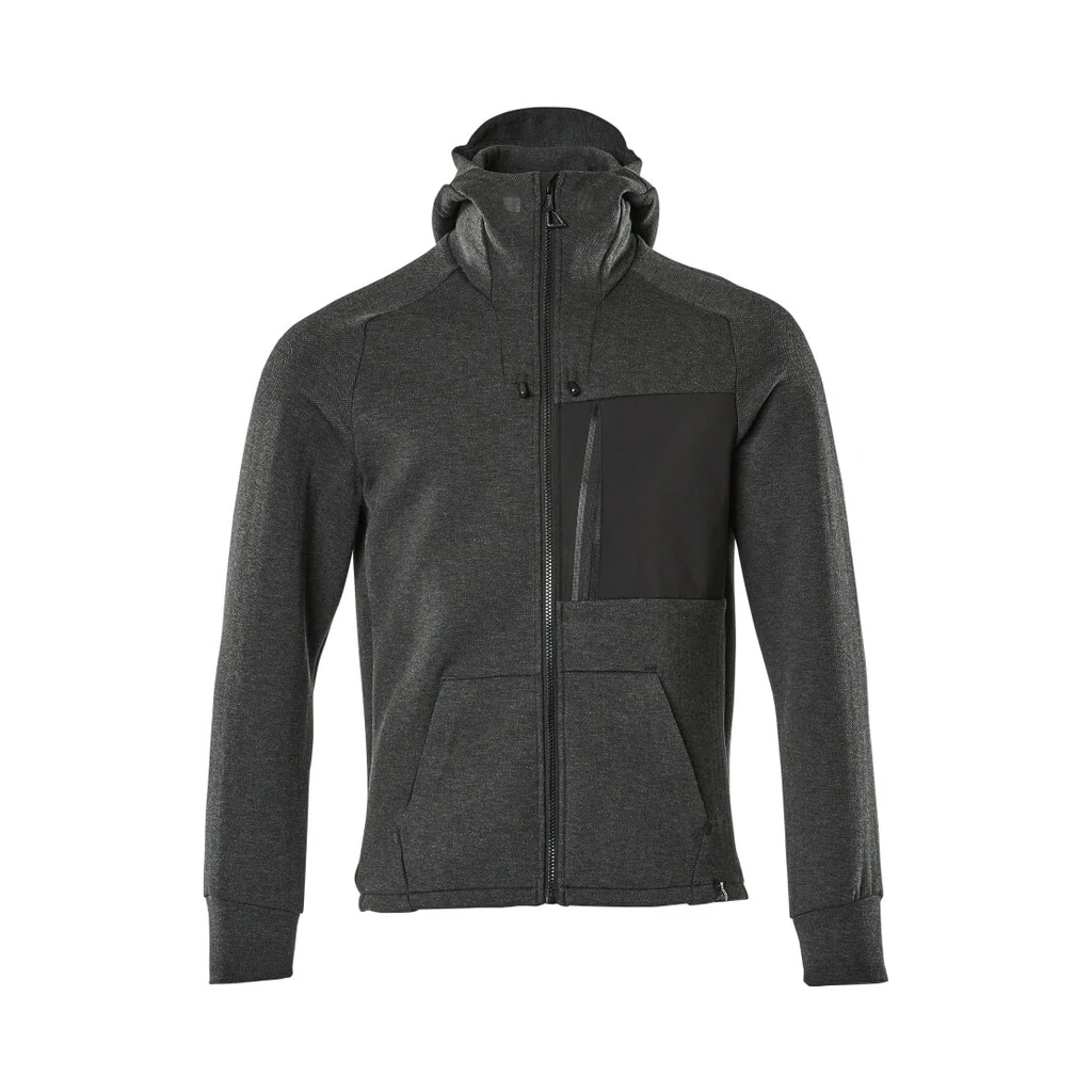MASCOT® | Kapuzensweatshirt mit Reißverschluss ADVANCED | 2XL | Schwarz