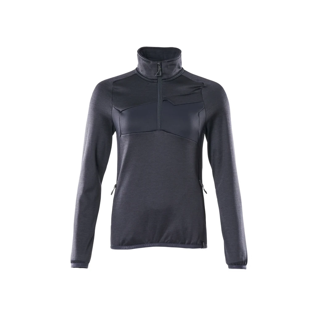 MASCOT® | Fleecepullover mit kurzem Reißverschluss ACCELERATE | 2XL | Schwarzblau