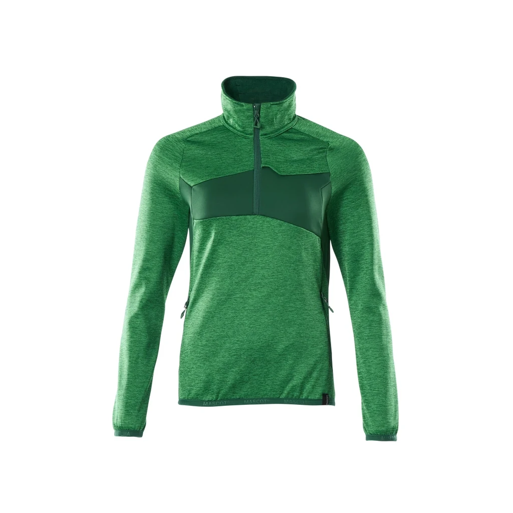 MASCOT® | Fleecepullover mit kurzem Reißverschluss ACCELERATE | 2XL | Grasgrün/Grün