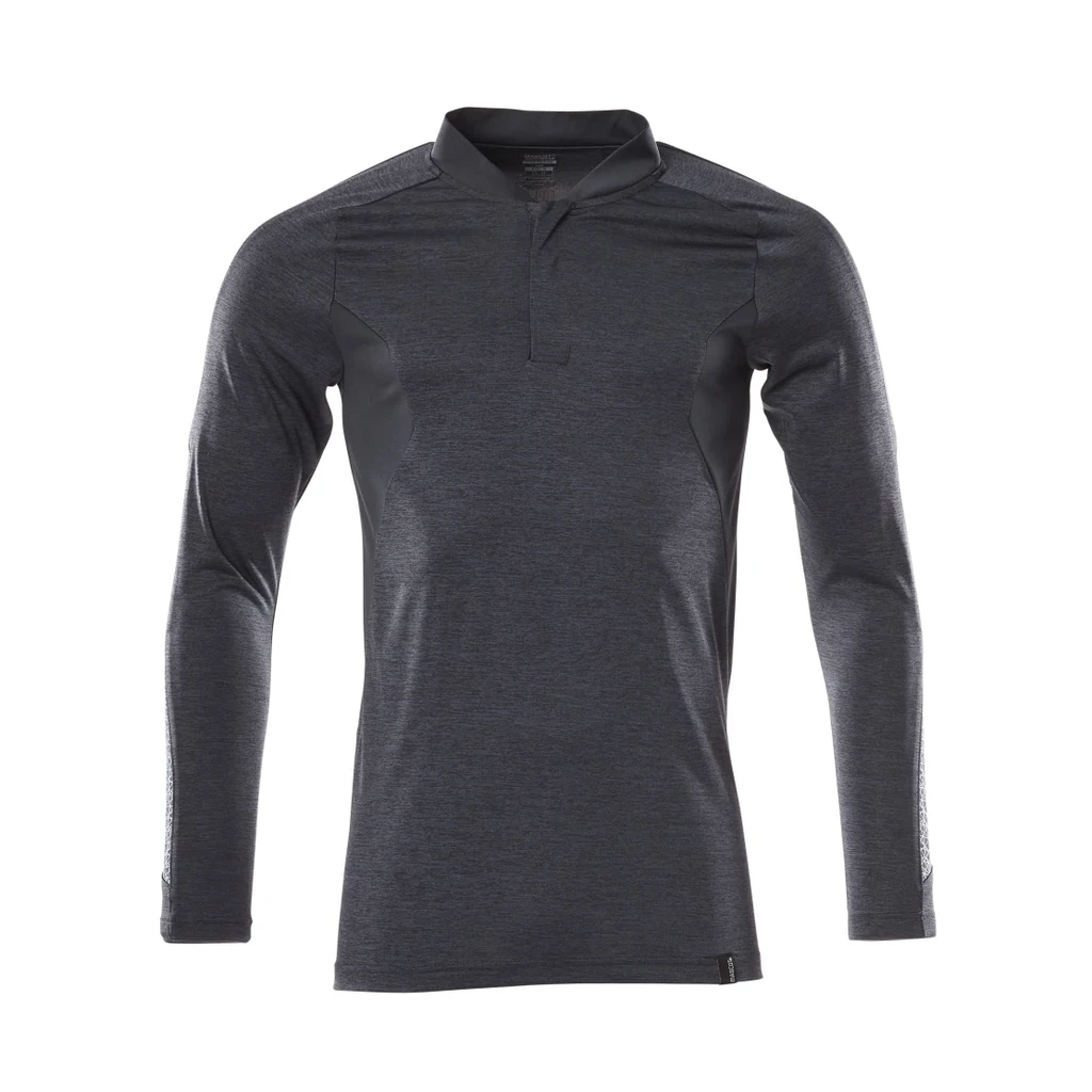 MASCOT® | Polo-Shirt Langarm ACCELERATE | 2XLONE | Schwarzblau meliert