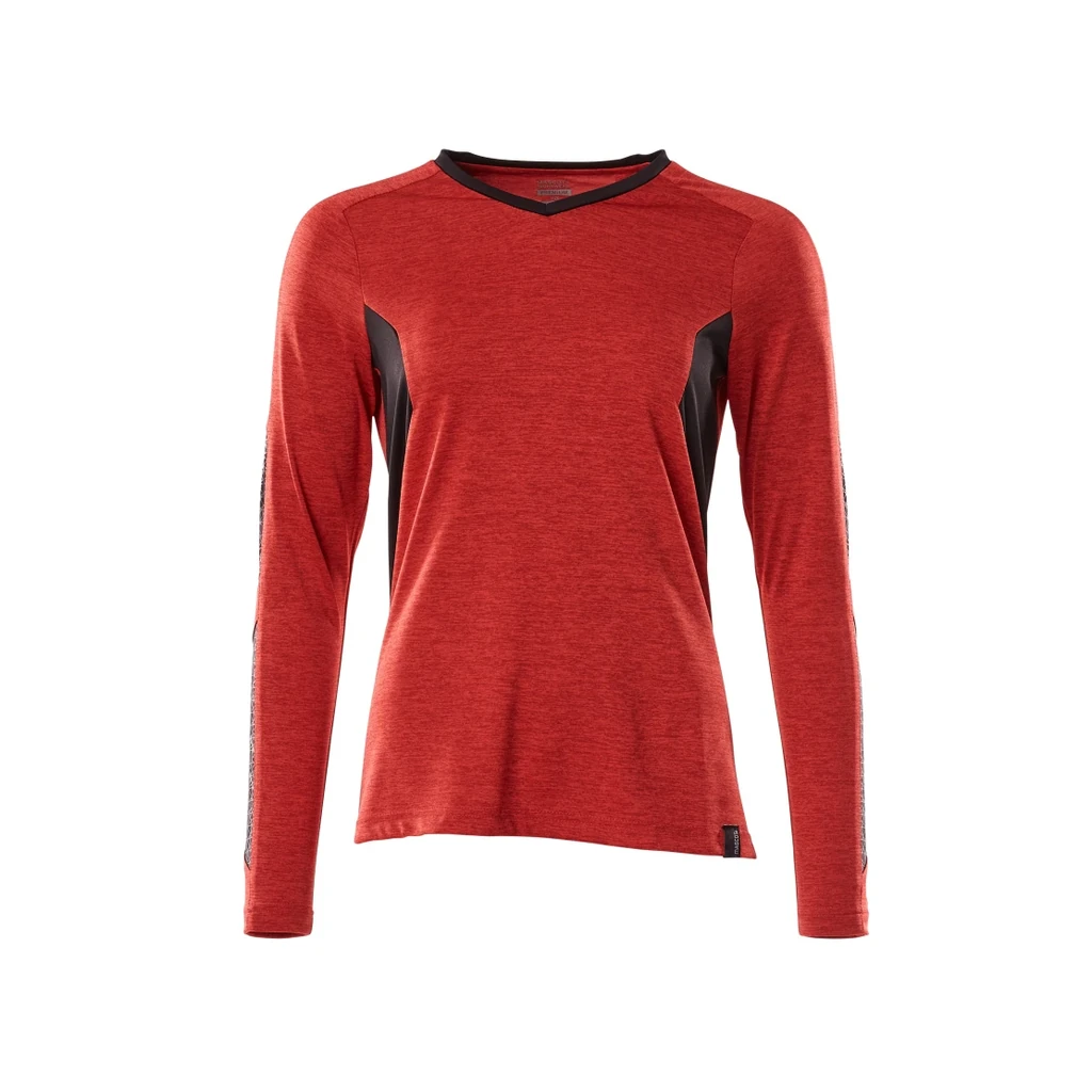 MASCOT® | T-Shirt Langarm ACCELERATE | 2XLONE | Verkehrsrot meliert/Schwarz
