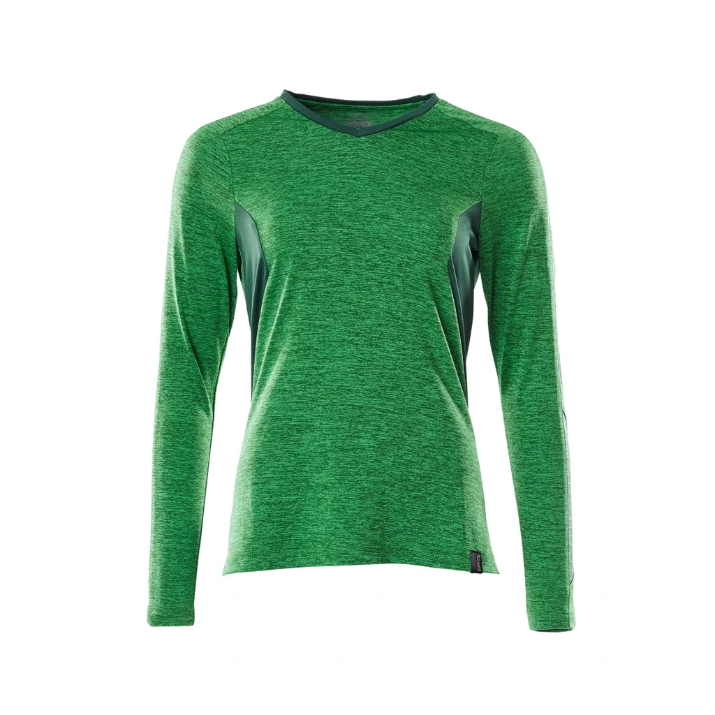 MASCOT® | T-Shirt Langarm ACCELERATE | 2XLONE | Grasgrün  meliert/Grün