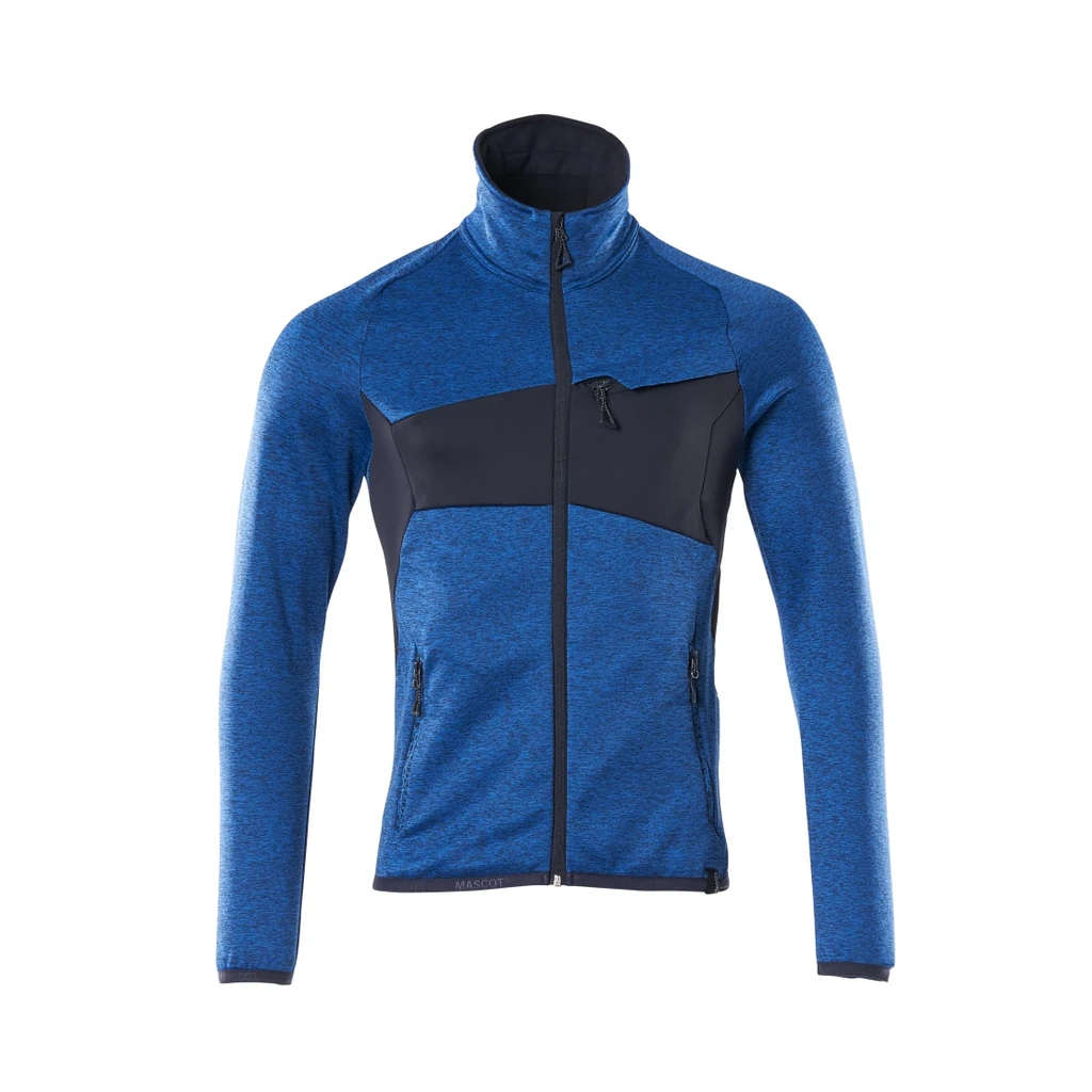MASCOT® | Fleecepullover mit Reißverschluss ACCELERATE | 2XL | Azurblau/Schwarzblau