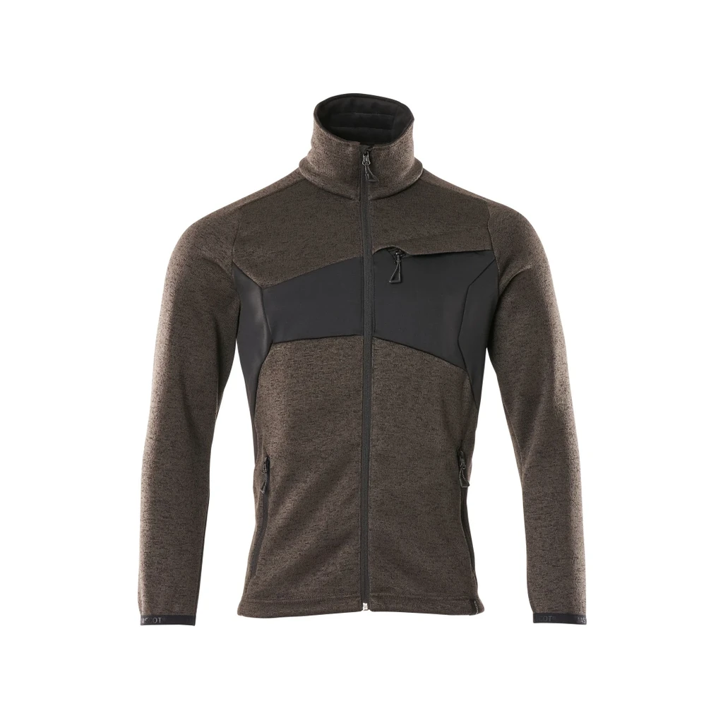 MASCOT® | Strickpullover mit Reißverschluss ACCELERATE | 2XL | Dunkelanthrazit/Schwarz